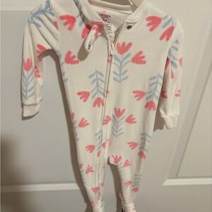 Carter's Kids One Piece with Pink and Blue Floral Design